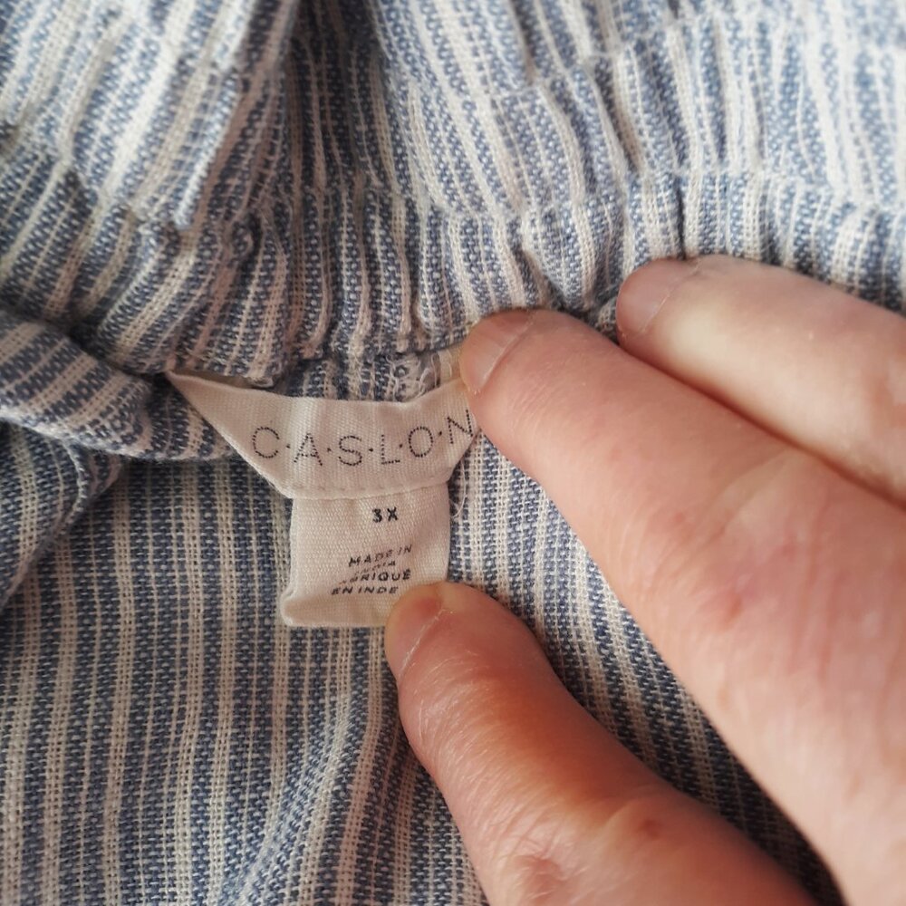 CASLON Wide Leg Linen Drawstring Casual Pants - Picture 4 of 5